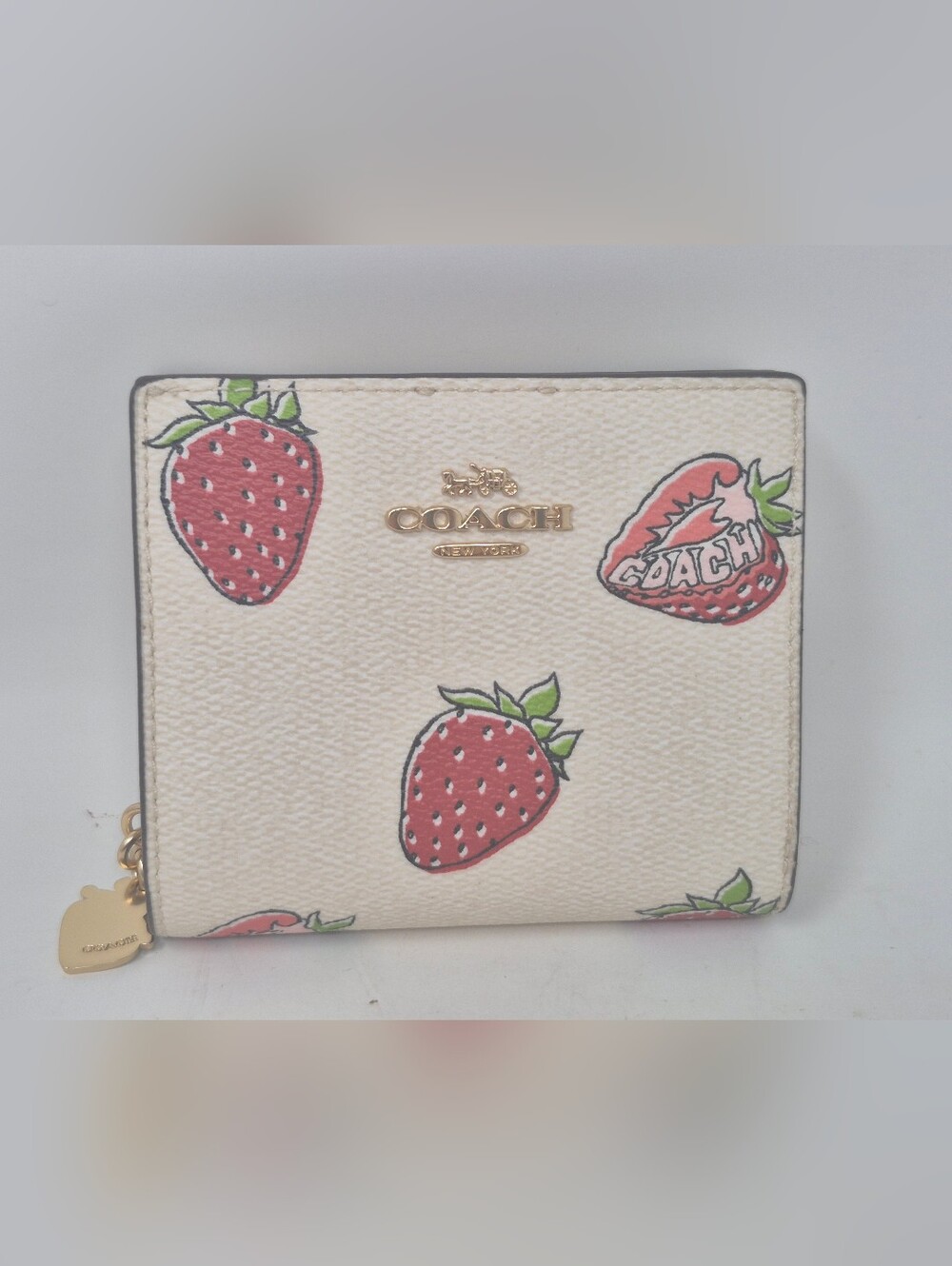 Coach Wallet With Strawberry Print